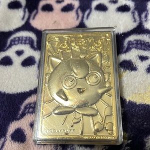 Limited addition gold Pokémon card